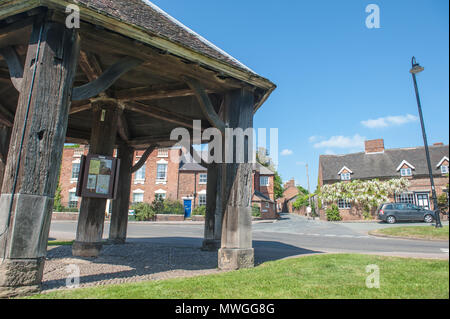 The Butter Cross, Abbots Bromley. Named after the produce that was sold under it. Stock Photo