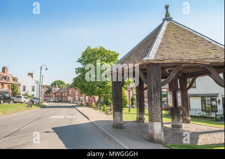 The Butter Cross, Abbots Bromley. Named after the produce that was sold under it. Stock Photo