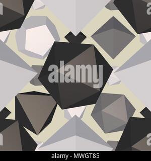 Futuristic polygon backdrop Stock Vector