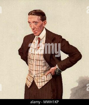. Caricature of the British actor Gerald du Maurier (* 1873; † 1934) . 1907. Sir Leslie Ward (21 November 1851 – 15 May 1922) alias 'Spy' 407 Gerald du Maurier 1907 Stock Photo