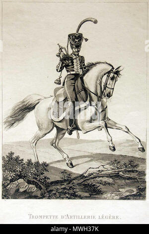 . Трубач Конной артиллерии . early 19th century. Lev Kiel 416 Military by Lev Kiel 51 Stock Photo