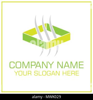 Ventilation / Air Transfer System Vector Logo for Conditioning Company Stock Vector