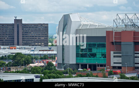 Quay West and views from, Salford Quays, Manchester Stock Photo