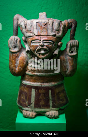 Pre-Hispanic Art Museum Rufino Tamayo, Dancer, Classic period of Veracruz, 200-700 AD, Oaxaca, Mexico Stock Photo