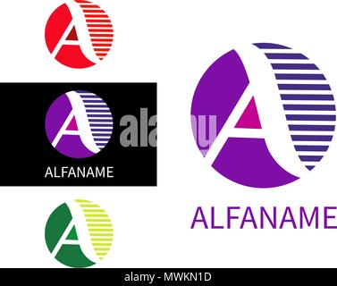 Letter A logo for Business. Stock Vector