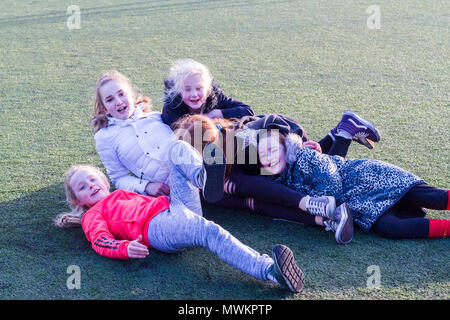 Children messing around, kids messin around, laughing having fun on the ...