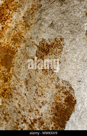 old rust texture on worn rough surface, weathered, grungy and rustic. Stock Photo