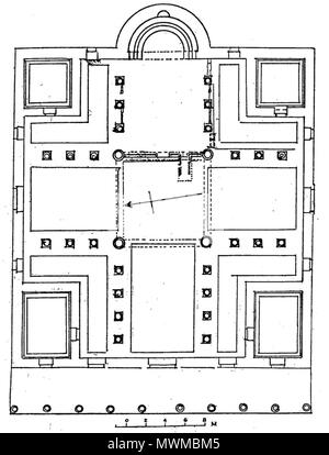 . English: A plan of the Church of the Prophets, Apostles and Martyrs ...