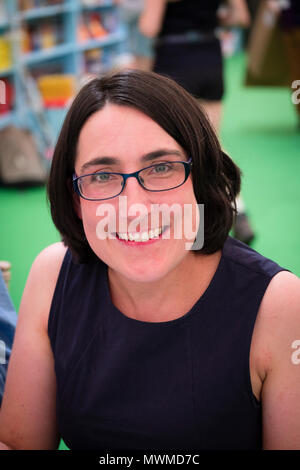 Alexandra Harris, professor of English literature  at Birmingham university, author of 'Weatherland' and  'Romantic Moderns'.  At the Hay Festival 2018 Stock Photo