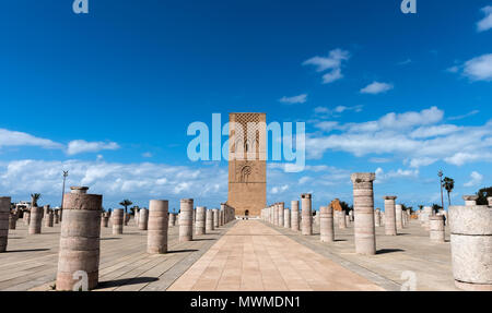 Tour Hassan, Rabat, Morocco - landmark minaret of incomplete mosque ...
