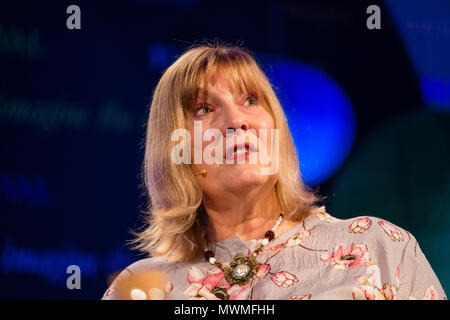 Helen F. Rappaport, British author and former actress. She specialises in the Victorian era and revolutionary Russia  At the Hay Festival  of Literature and the Arts, May 2018 Stock Photo