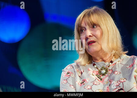 Helen F. Rappaport, British author and former actress. She specialises in the Victorian era and revolutionary Russia  At the Hay Festival  of Literature and the Arts, May 2018 Stock Photo