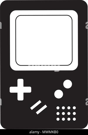 retro game electronic console classical vector illustration Stock Vector