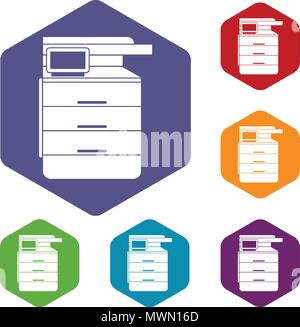Multipurpose device icons set Stock Vector