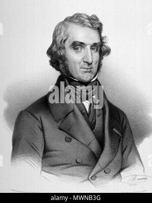 . English: Pierre Nicolas Gerdy (May 1, 1797 – March 18, 1856) . Unknown date. Artist: Maurir; engaved by Rosselin 483 Pierre Nicolas Gerdy Stock Photo