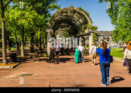 Christopher Columbus Waterfront Park   Boston, Massachusetts, USA Stock Photo