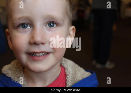 3 yr old Male, Easter egg hunt, portrait, Stock Photo