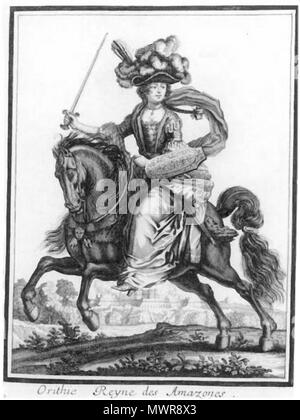 . Darstellung einer Amazone. circa 1690. Susanna Maria Sandrart 542 Sandrart Susanna Maria Amazone Stock Photo