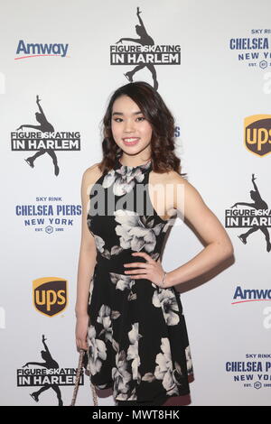 Figure Skating in Harlem's Champions in Life Benefit Gala  recognizing the medal-winning 2018 US Olympic Figure Skating Team      and honoring Jessica Betts Dreyfuss and Elaine Wynn Held at Pier Sixty at Chelsea Piers  Featuring: Karen Chen Where: New York, New York, United States When: 01 May 2018 Credit: Derrick Salters/WENN.com Stock Photo