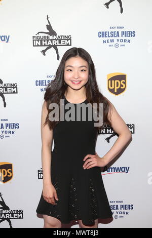 Figure Skating in Harlem's Champions in Life Benefit Gala  recognizing the medal-winning 2018 US Olympic Figure Skating Team      and honoring Jessica Betts Dreyfuss and Elaine Wynn Held at Pier Sixty at Chelsea Piers  Featuring: Karen Chen Where: New York, New York, United States When: 01 May 2018 Credit: Derrick Salters/WENN.com Stock Photo