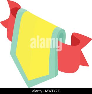 Royal emblem icon, isometric style Stock Vector