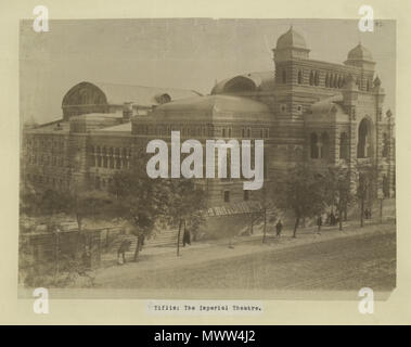 . Tiflis: The Imperial Theater . 1870s. Kennan, George, 1845-1924 607 Tiflis, The Imperial Theater, 1870s Stock Photo