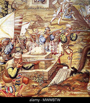 English: Conquest of Tunis . 16th century. Jan Cornelisz