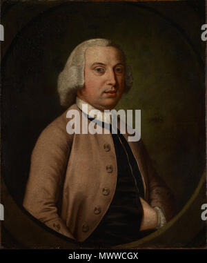 . English: Portrait of Sampson Lloyd II (1699 - 1779), Birmingham iron merchant and founder of Lloyds Bank. Artist unknown. In the collection of Birmingham Museum and Art Gallery, Accession number: 2008.1893 . 2 December 2009, 16:27:04. Unknown 18th century artist 497 Portrait of Sampson Lloyd II (1699 - 1779) Stock Photo