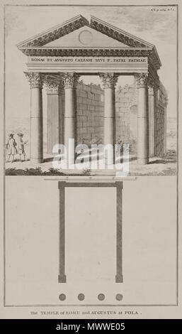 A temple at Pola Pococke Richard 1745 Stock Photo Alamy