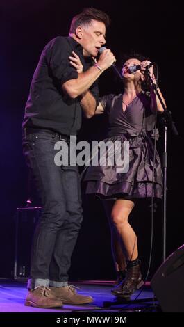 Liverpool,Uk, Scottish Ban Deacon Blue perform in liverpool as part of the Summer Pops festival, Credit Ian Fairbrother/Alamy Stock Photos Stock Photo