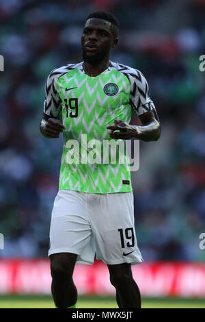 London, UK. 2nd June 2018.John Ogu (N) at the England v Nigeria Friendly International match, at Wembley Stadium, on June 2, 2018. **This picture is for editorial use only** Credit: Paul Marriott/Alamy Live News Stock Photo