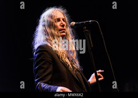 Brighton, East Sussex. 2nd June 2018. Iconic music legend Patti Smith and Her Band perform live at the Brighton Dome. Credit: Francesca Moore/Alamy Live News Stock Photo