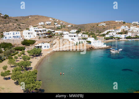 Faros beach on island's south east coast, Faros, Sifnos, Cyclades, Aegean Sea, Greek Islands, Greece, Europe Stock Photo