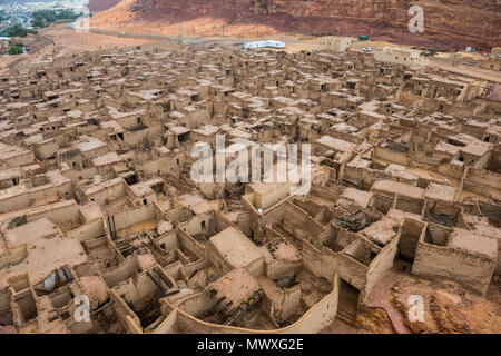 The old ghost town of Al Ula, Saudi Arabia, Middle East Stock Photo