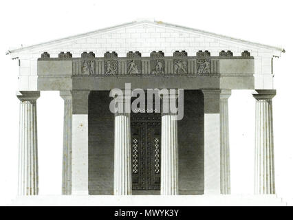 414 Metopes-temple-zeus-olympie Stock Photo