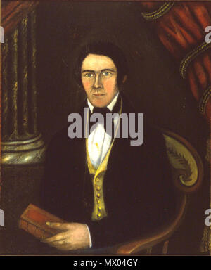 . English: Nathaniel Chipman of Tinmouth, Vermont. US Senator, federal judge, chief justice of the Vermont Supreme Court . circa 1800. Unknown 439 Nathaniel Chipman (US Senator from Vermont) Stock Photo