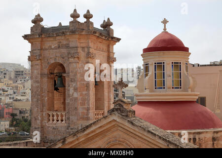 The Sanctuary of Our Lady of Mellieha, Mellieha town, Malta. Stock Photo