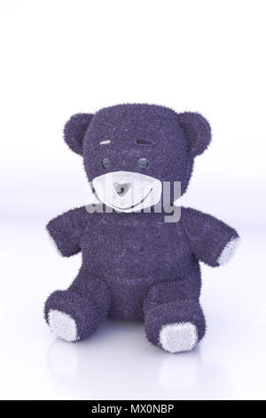 3D rendering of a brown bear isolated on white background Stock Photo ...