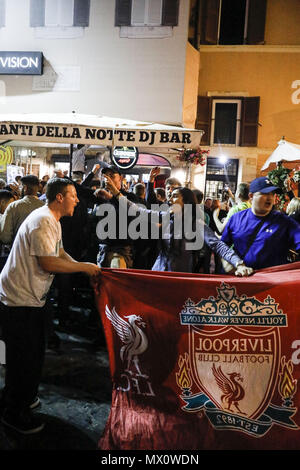Liverpool fans in Rome ahead of the UEFA Champions League - Semi Final 2nd Leg against Roma  Featuring: Atmosphere Where: Rome, Italy When: 01 May 2018 Credit: IPA/WENN.com  **Only available for publication in UK, USA, Germany, Austria, Switzerland** Stock Photo