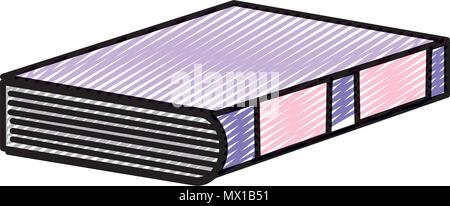 doodle close book papars pages object Stock Vector