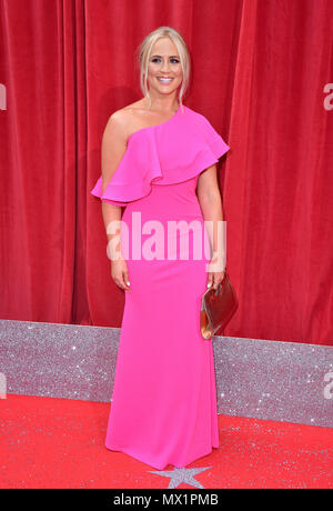 Amy Walsh attending the British Soap Awards 2018 held at The Hackney Empire, London. Stock Photo