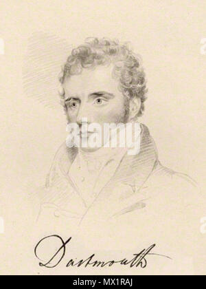 . English: William Legge, 4th Earl of Dartmouth (1784-1853) . 1831. Thomas Worlidge 17 4thEarlOfDartmouth Stock Photo