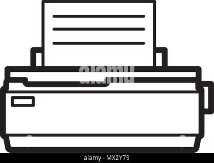 printer icon vector template Stock Vector