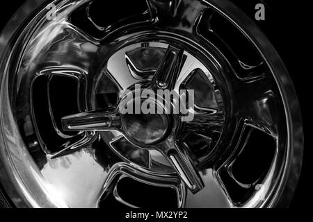 Rare Chrome Vector Rims Vintage car chrome rims Stock Photo - Alamy