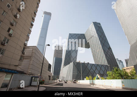 China Zun,skyscraper,CCTV,Building,Big Pants,Pants,Beijing,Peking,China,Peoples Republic of China,PRC,Chinese,capital,city,Asia,Asian, Stock Photo