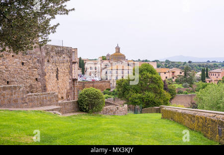 Tuscania (Italy) - A gorgeous etruscan and medieval town in province of Viterbo, Tuscia, Lazio region. It's a tourist attraction for the many churches Stock Photo