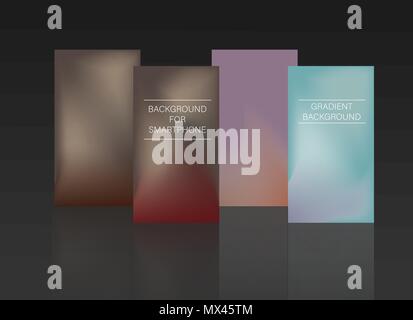 Smartphone modern background set. Stock Vector
