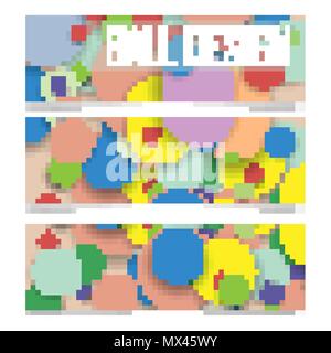 Multicolored balls. Background for banners and flyers Stock Vector