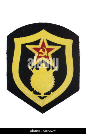 soviet army corps of engineers badge isolated Stock Photo