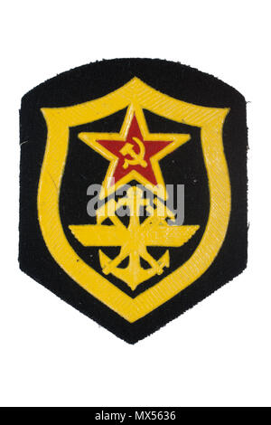 soviet army corps of navy engineers badge isolated Stock Photo